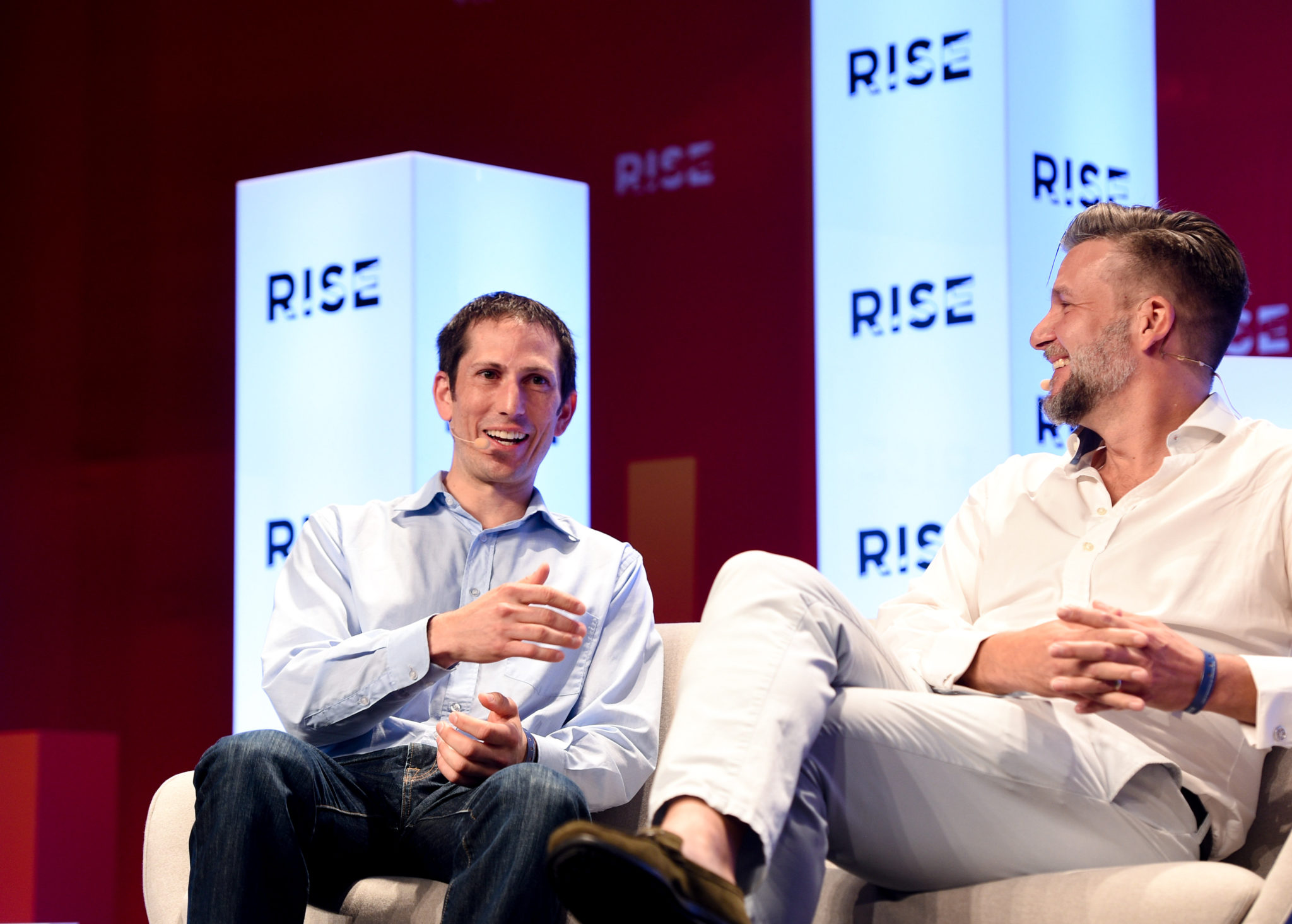 Nick Halla, SVP International, Impossible Foods, left, with, Uwe Opocensky, group executive chef, The Greater China Restaurant Company