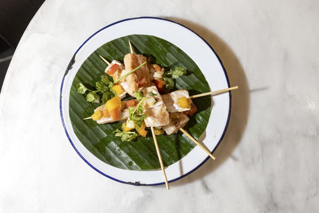 Caravan Black salmon skewers