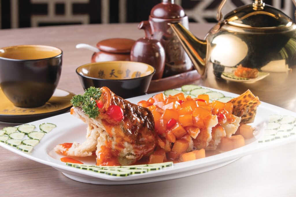 Paradise Dynasty: Grouper with Pine Nuts and Fruits